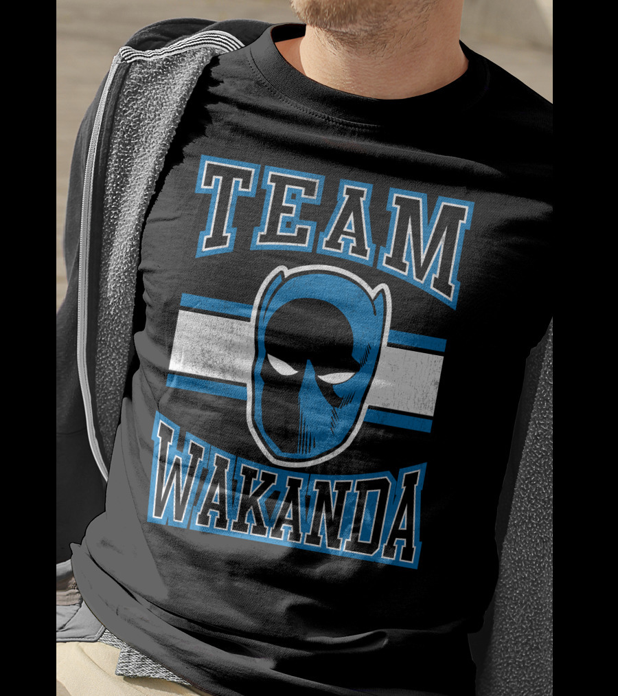 Team Wakanda Marvel Classic Black Panther T-Shirt