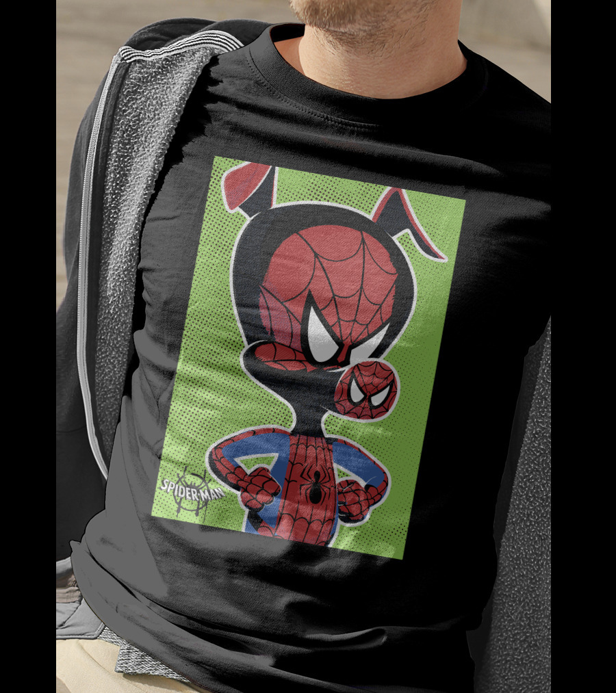 Marvel Spider-Ham Spiderverse Pop Art Spider-Man Character Heroic Pose T-Shirt