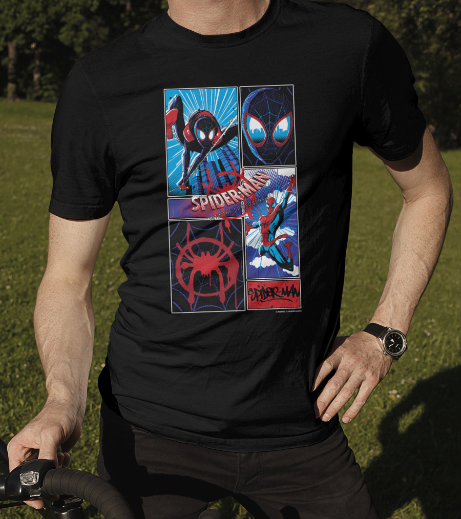 Marvel Spider-Man Spiderverse Miles Morales And Peter Parker T-Shirt