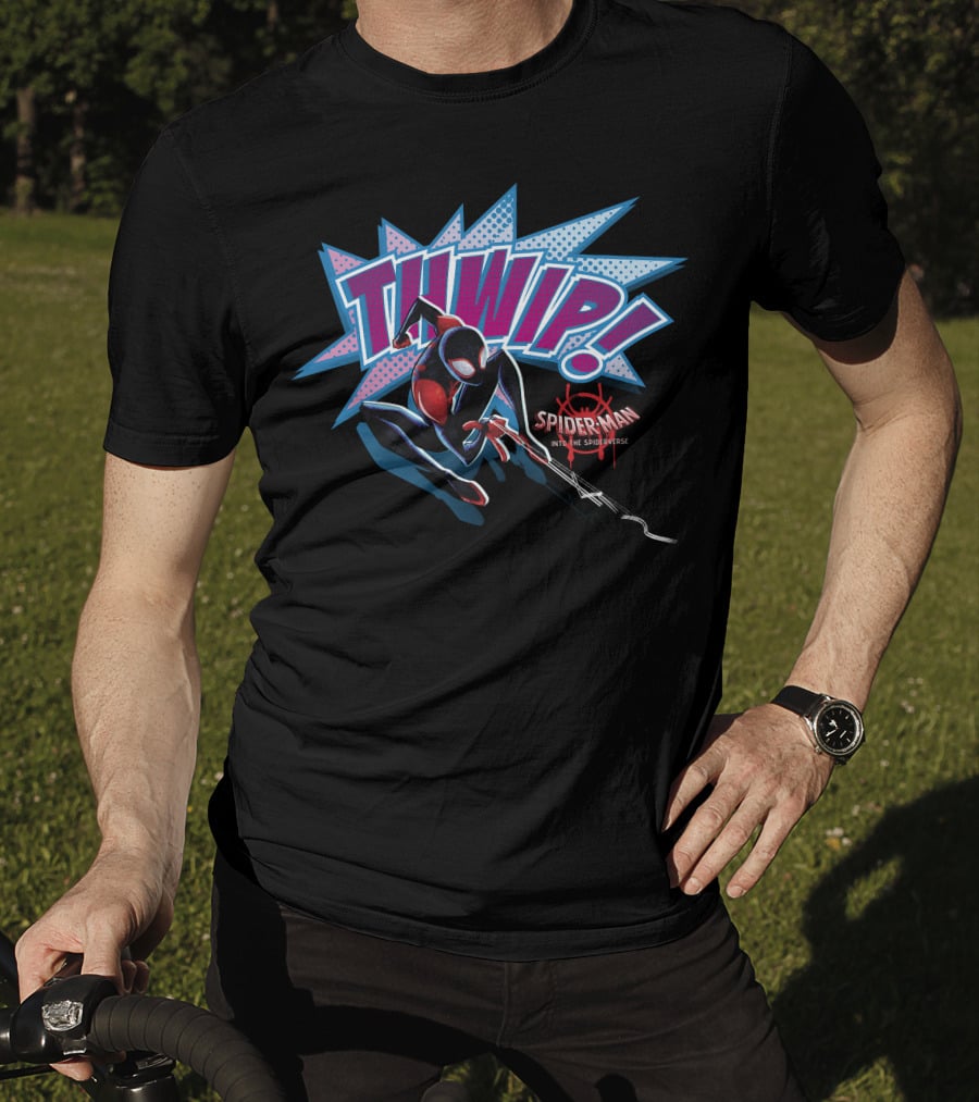 Marvel Spider-Man Into The Spider-Verse Thwip Action T-Shirt