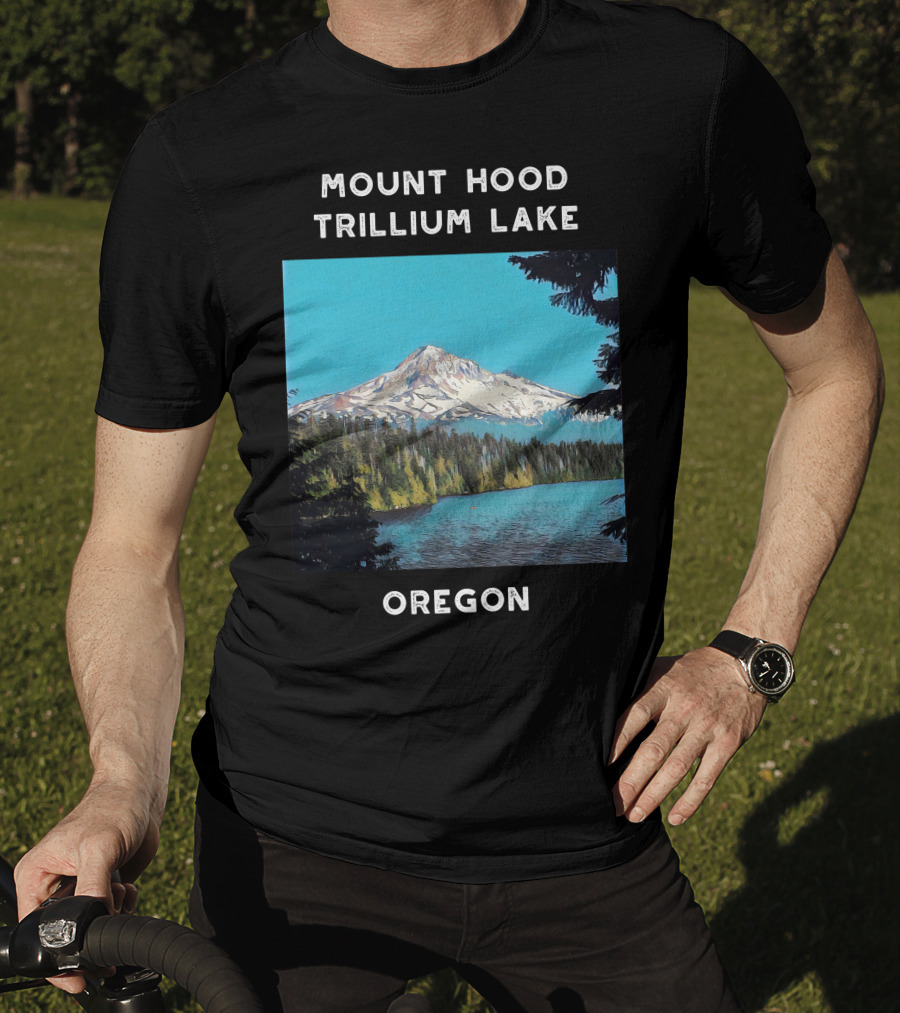 Mount Hood Trillium Lake Oregon T-Shirt