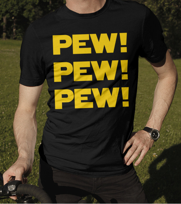Star Nerd Geek Wars Space Pew Pew Pew Pew Pew Pew T-Shirt