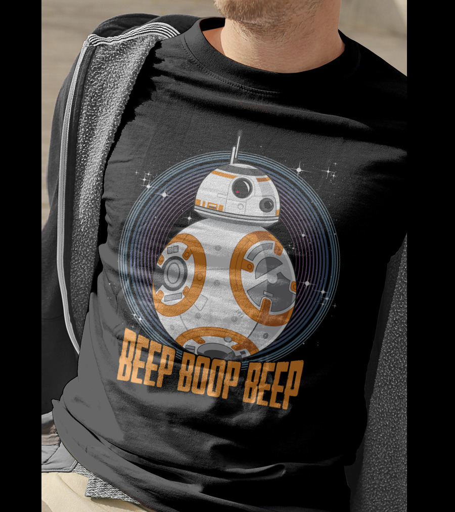 Star Wars BB-8 Beep Boop Beep Circle T-Shirt