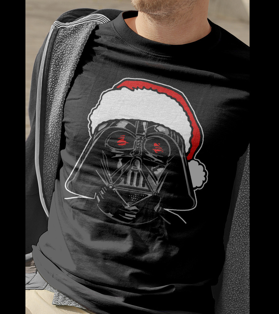 Star Wars Darth Vader Santa Sketch Holiday T-Shirt