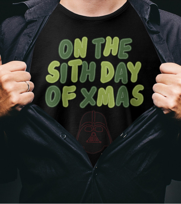 Star Wars Darth Vader On The Sith Day Of Xmas T-Shirt