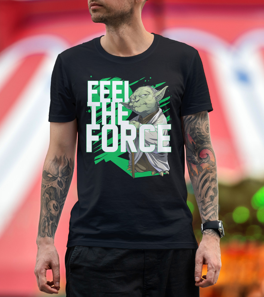 Star Wars Feel The Force Yoda Jedi Master T-Shirt