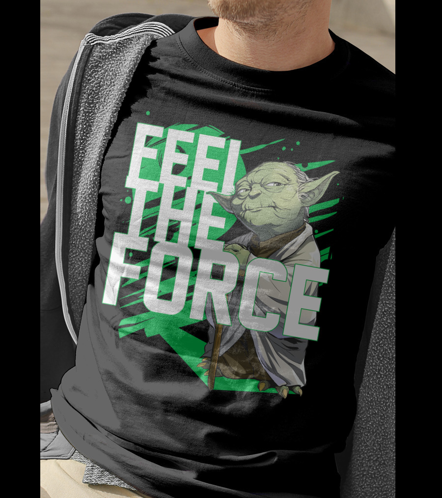 Star Wars Feel The Force Yoda Jedi Master T-Shirt