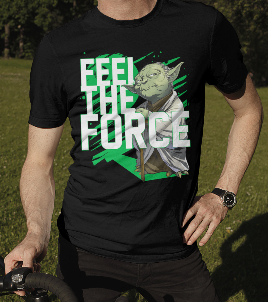 Star Wars Feel The Force Yoda Jedi Master T-Shirt