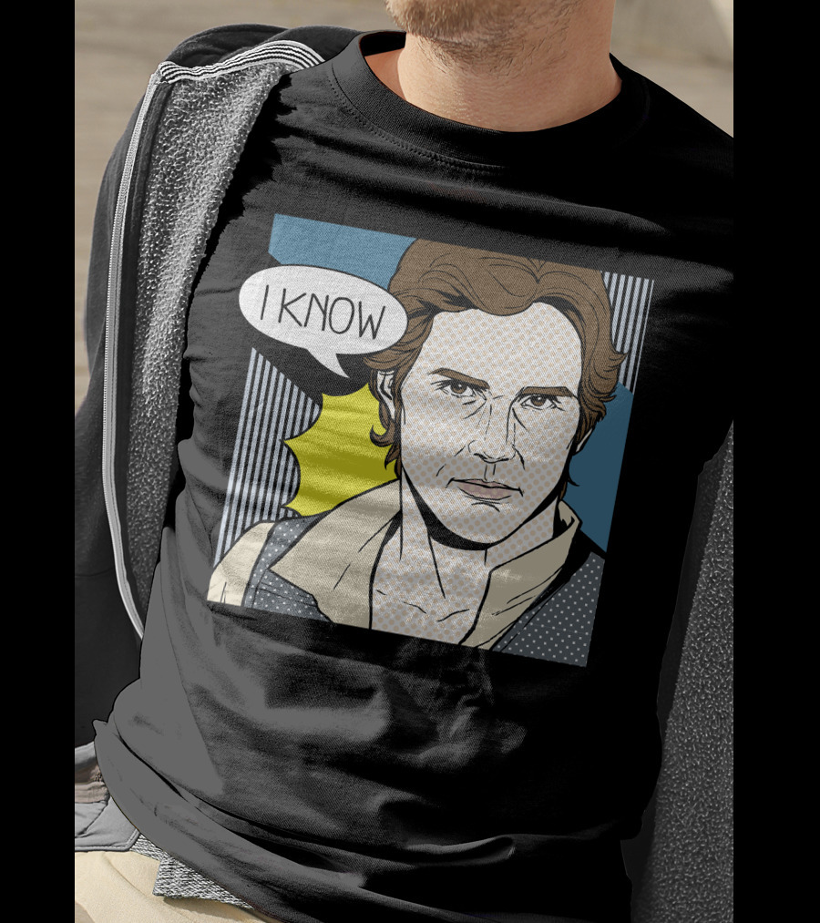 Star Wars Han Solo I Know Pop Art Retro Couples Fan Favorite T-Shirt
