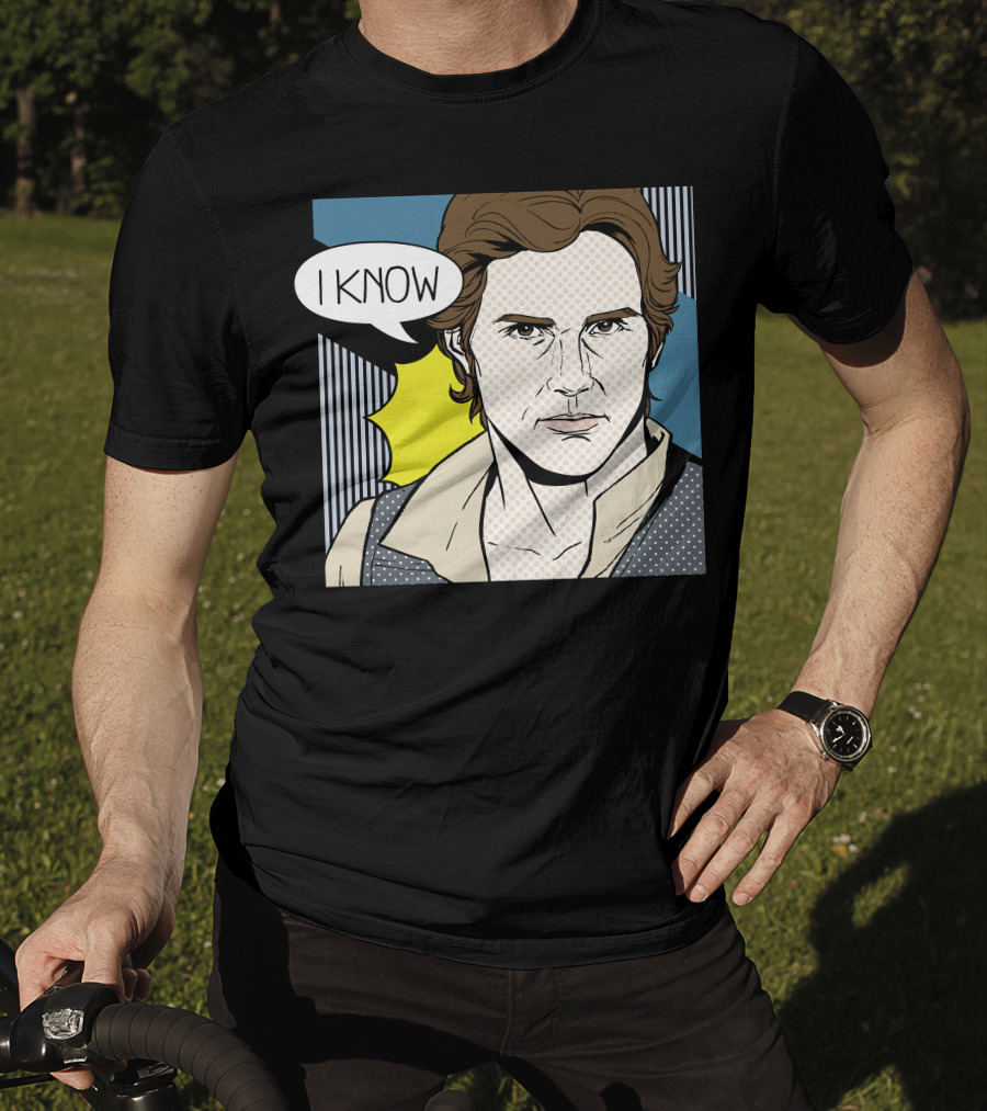 Star Wars Han Solo I Know Pop Art Retro Couples Fan Favorite T-Shirt