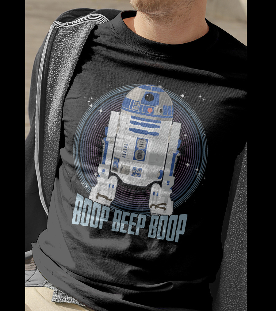 Star Wars R2-D2 Boop Beep Boop Circle T-Shirt