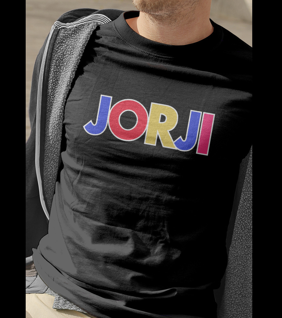 JORJI Multicolored Bold Block Letters T-Shirt