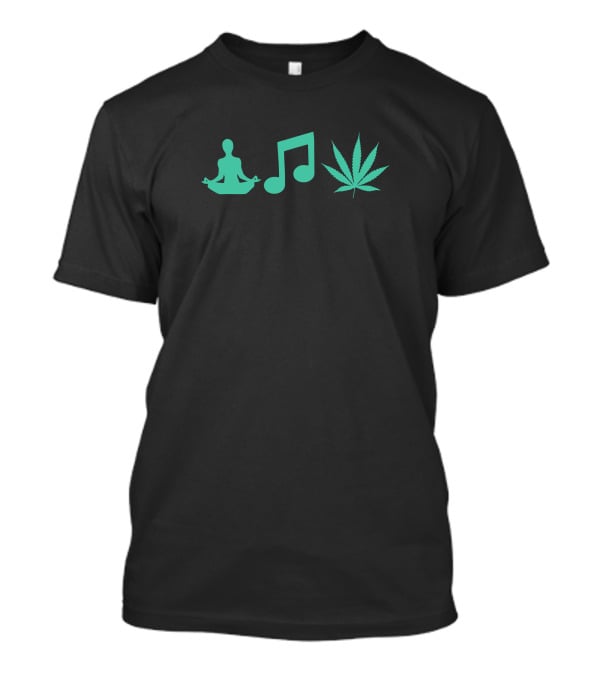 Lifestyle Stevie Stacks 84 Meditation Music Cannabis T-Shirt