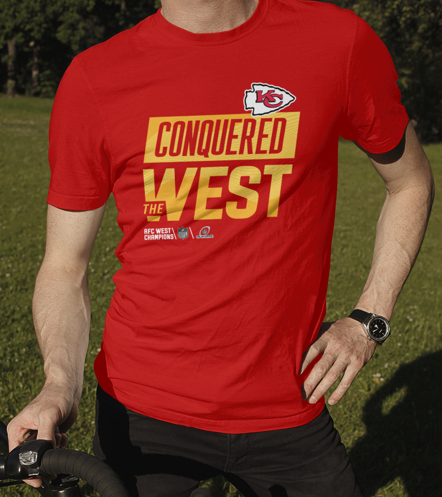 Kansas City Chiefs Conquered The West NFL Playoffs T-Shirt