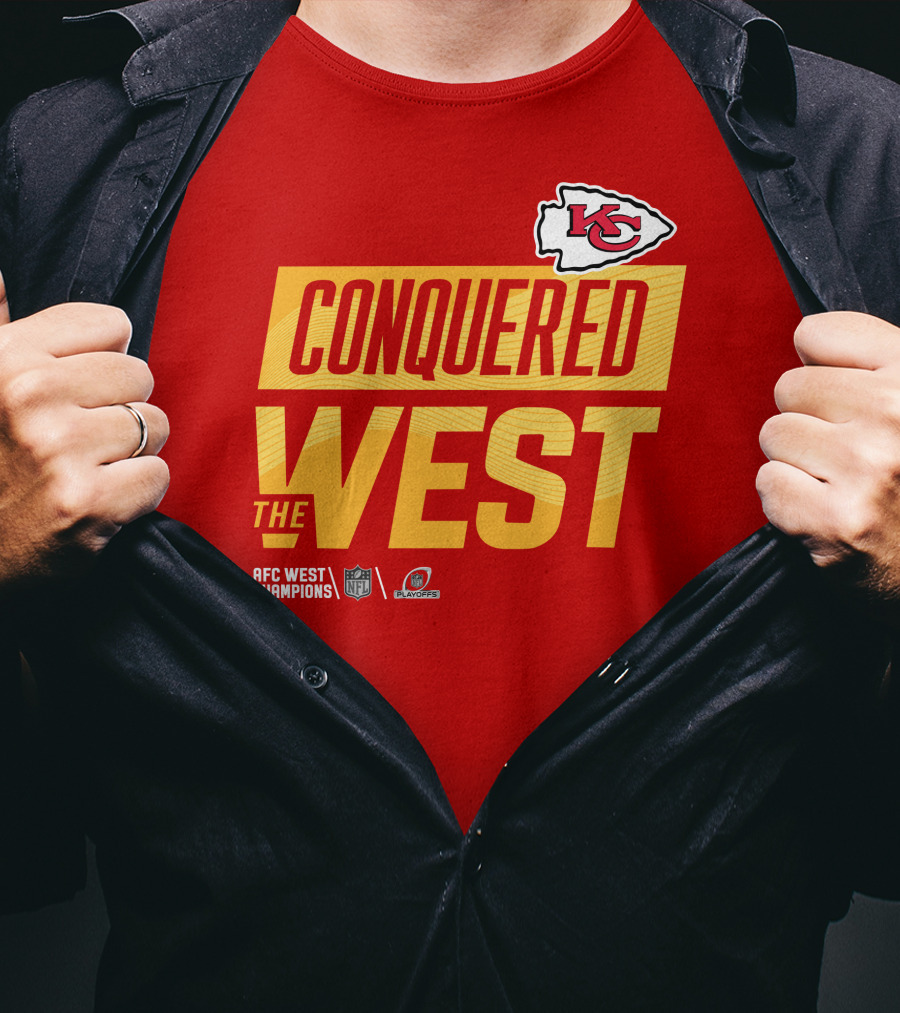 Kansas City Chiefs Conquered The West NFL Playoffs T-Shirt