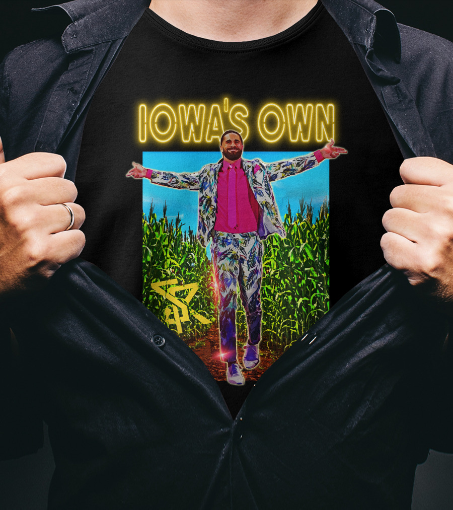 Iowa's Own Seth Rollins Cornfield Suit T-Shirt