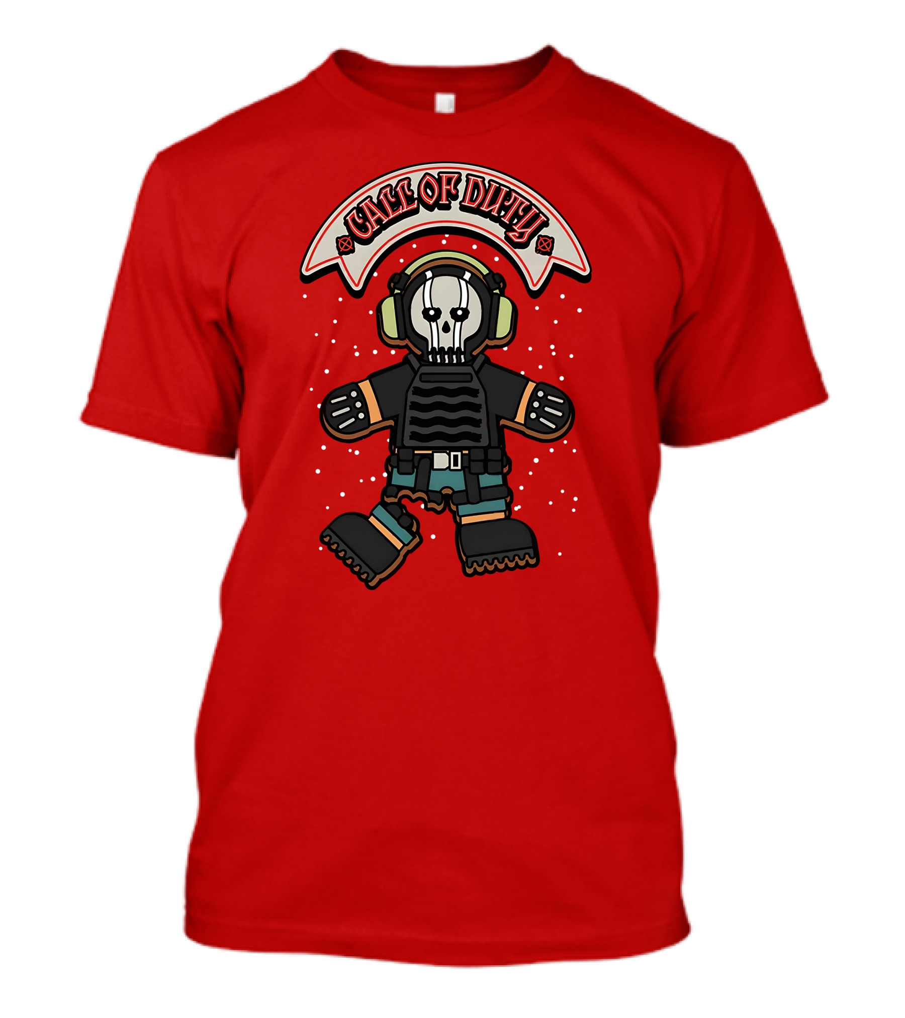 Call Of Duty Soldier Skull Headset T-Shirt
