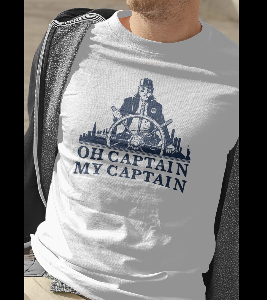 Oh Captain My Captain Steering The Cityscape 99 T-Shirt