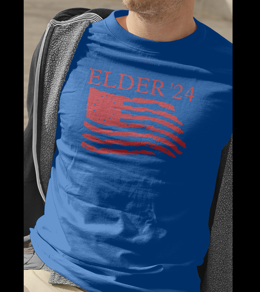 Elder 24 We're Got A Country To Save Larry Elder American Flag T-Shirt
