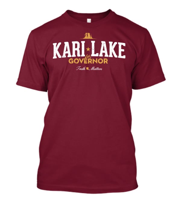 Kari Lake For Governor Gold Star Monument T-Shirt