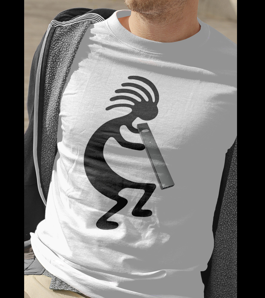 Kokopelli Vaping Man With Modern Device T-Shirt