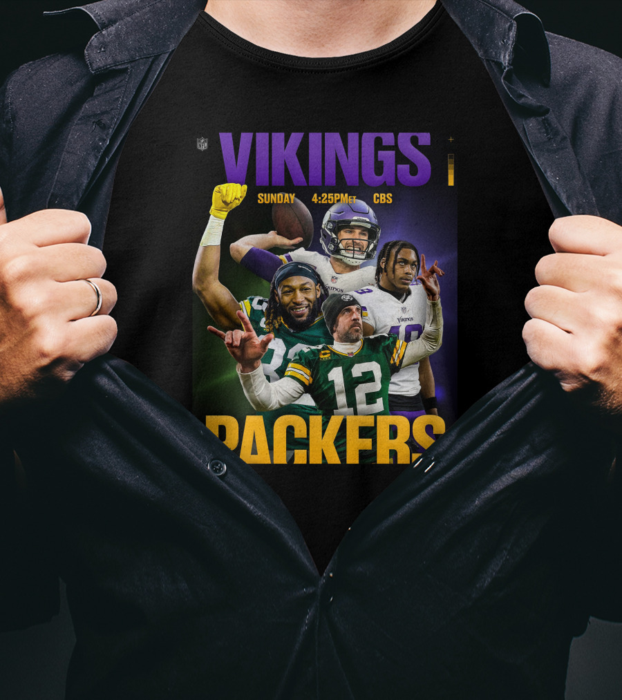 Vikings Packers Sunday 4:25PM CBS T-Shirt