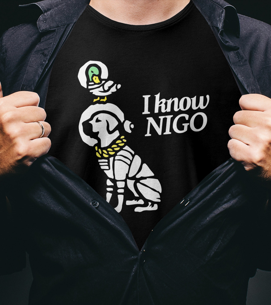 I Know Nigo Merch Lakeshow And Delta Iconic Dog With Parrot T-Shirt