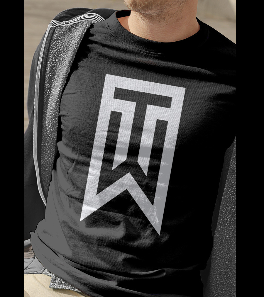 Tiger Woods Logo TW Monogram Merch T-Shirt
