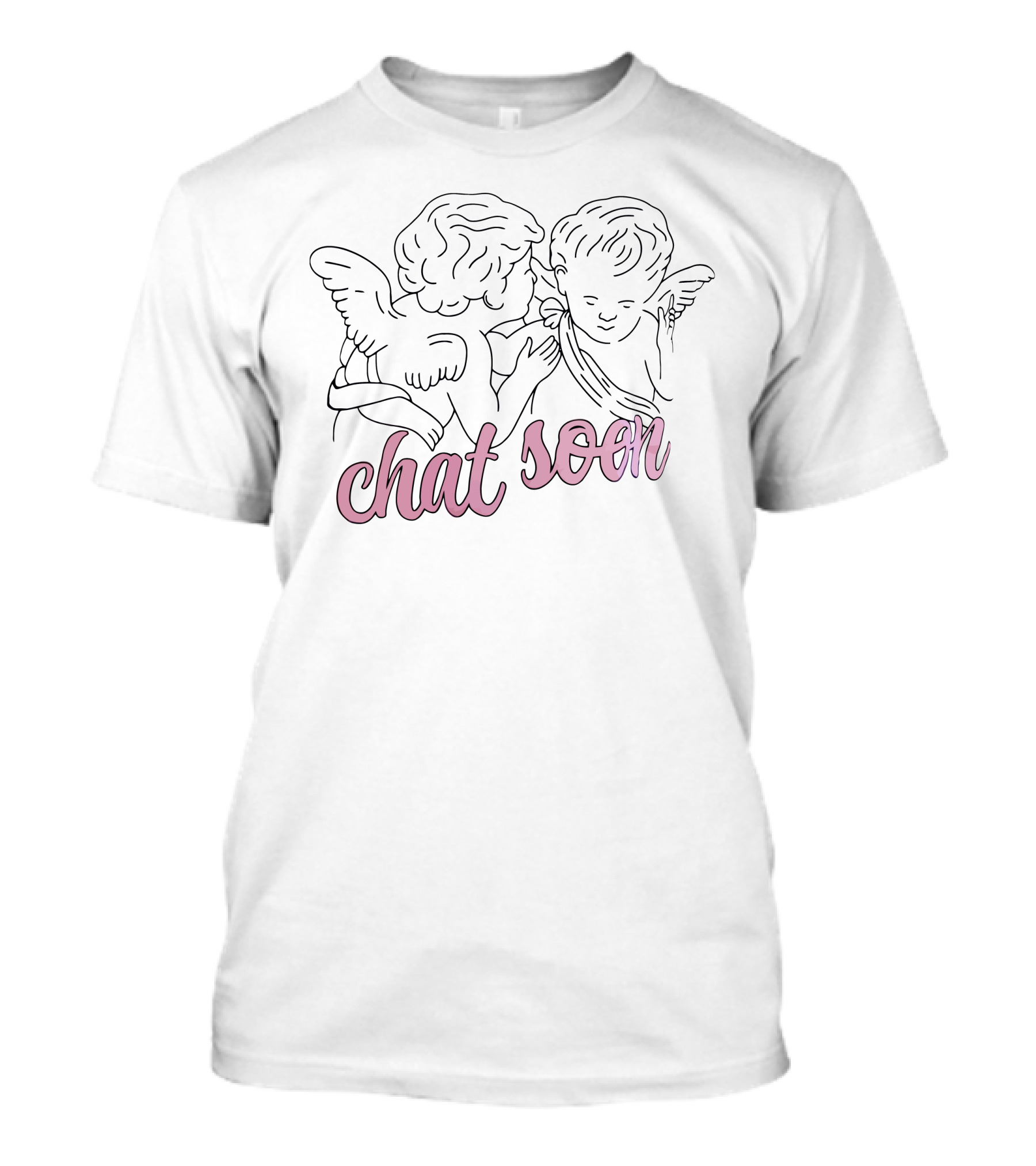 Chatty Broads Merch Chat Soon Angel T-Shirt