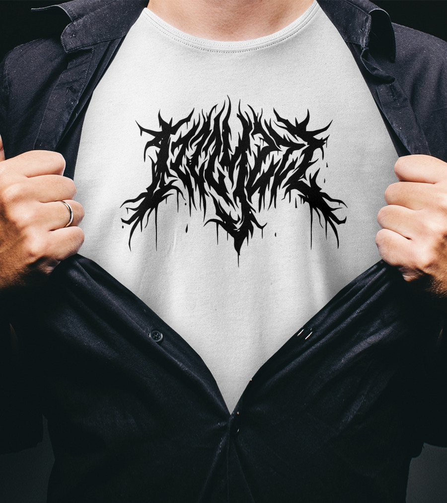 Izzzyzzz Metal Inspired Dripping Logo Merch T-Shirt