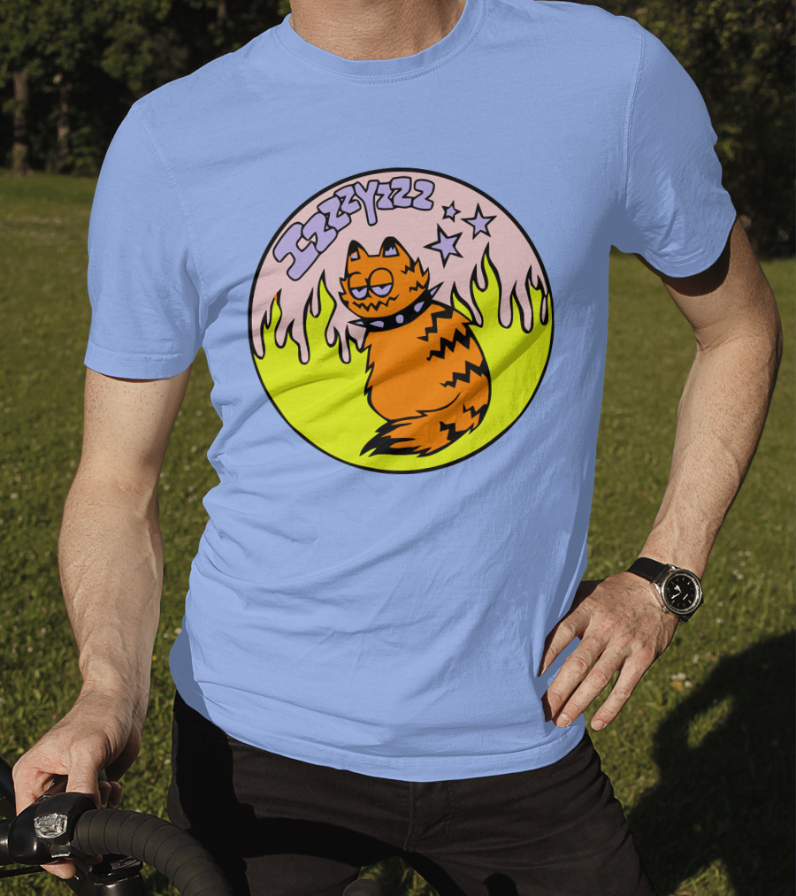 Izzzyzzz Crowdmade Merch Garfield Flame Stars T-Shirt