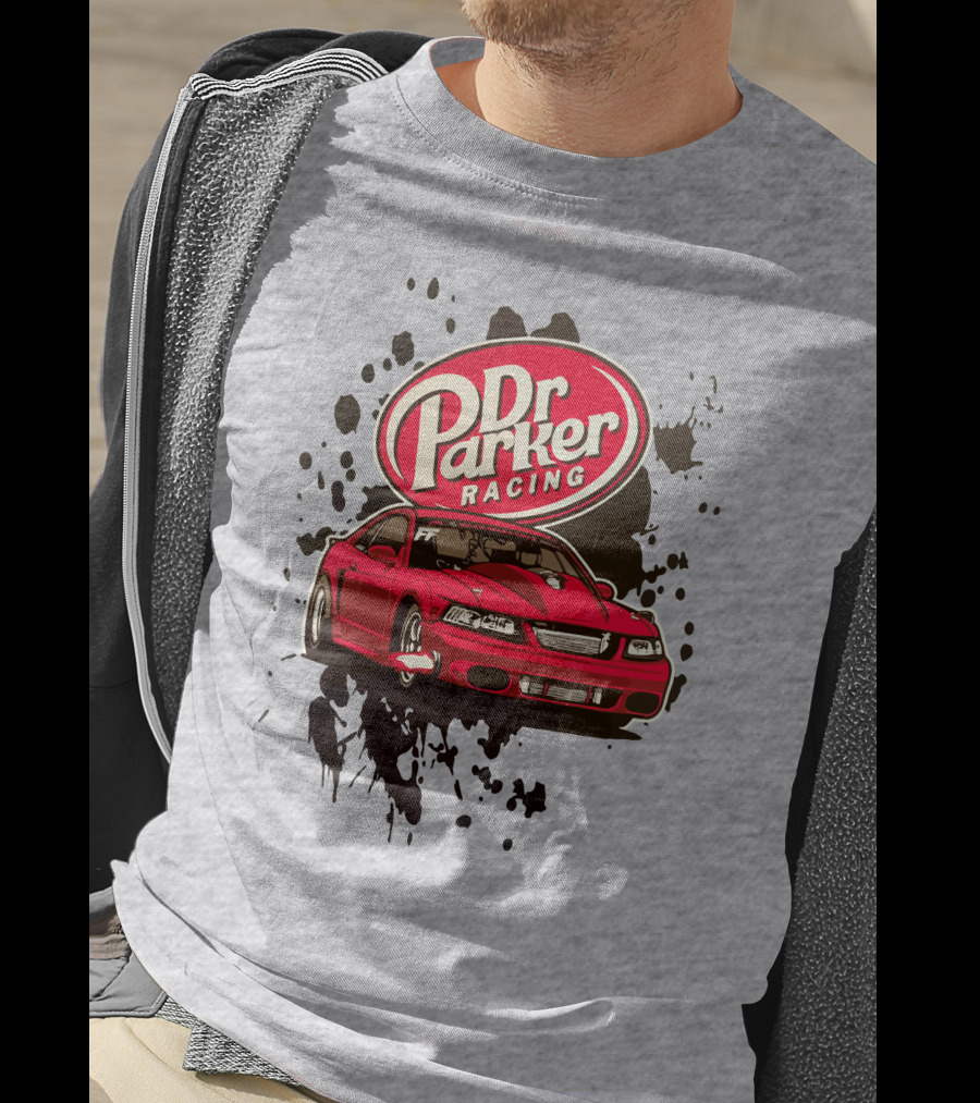 Dr Parker Racing Cleetus McFarland Merch Red Car T-Shirt