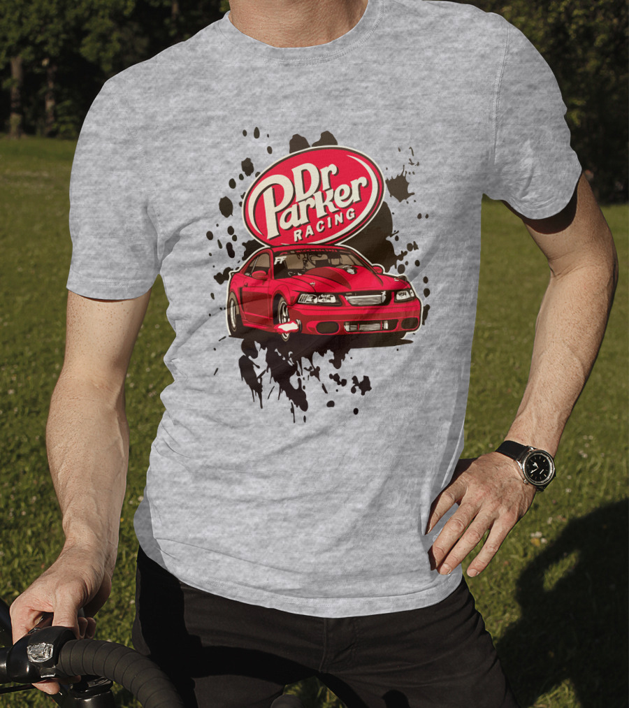 Dr Parker Racing Cleetus McFarland Merch Red Car T-Shirt