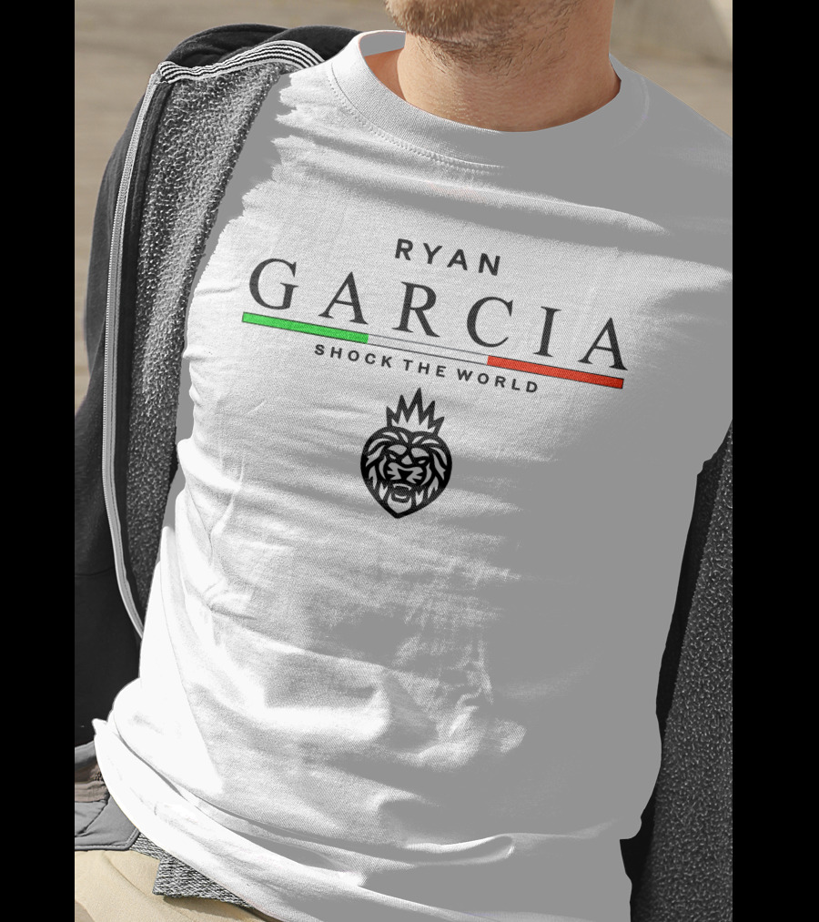 RYAN GARCIA Shock The World Heritage Collection Lion T-Shirt