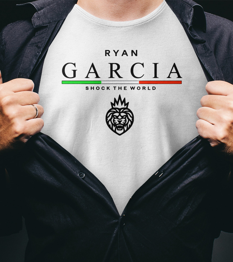 RYAN GARCIA Shock The World Heritage Collection Lion T-Shirt