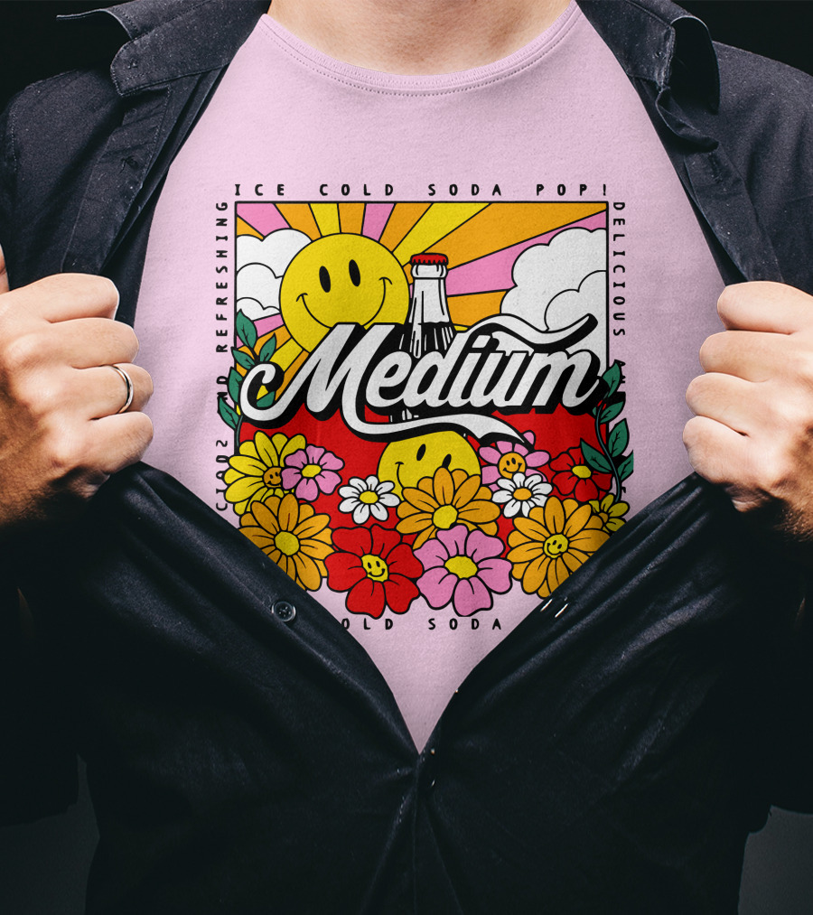 Medium Ice Cold Soda Pop Delicious Refreshing T-Shirt