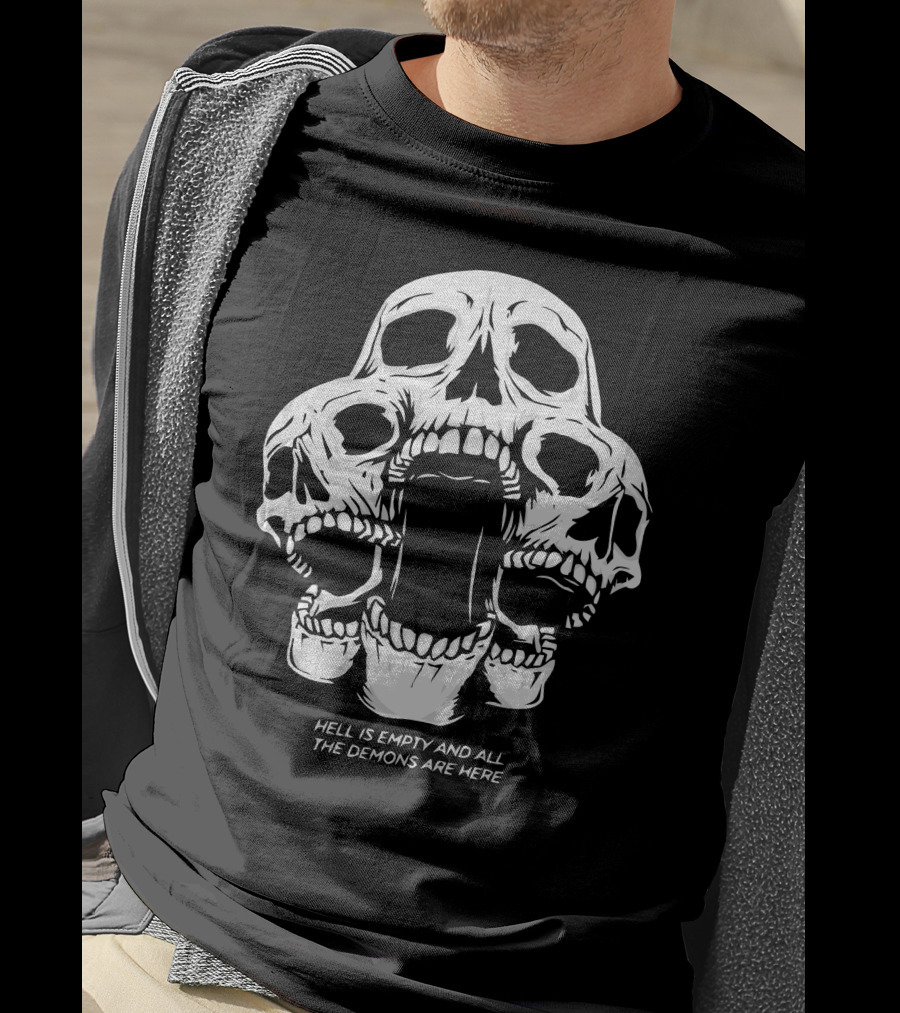 Kai Wachi Merch Skull Team Hell Is Empty And All The Demons Are Here T-Shirt