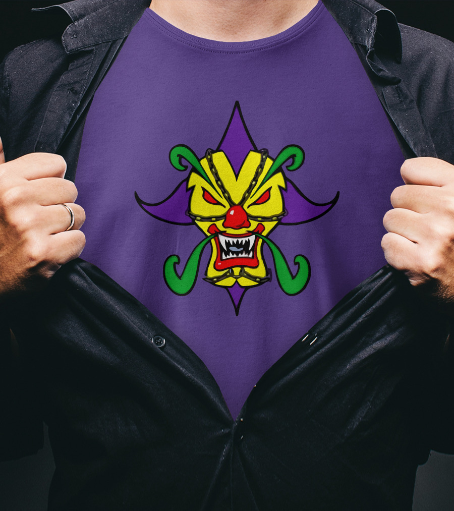 Psychopathic Merch Missing Link Found Joker's Card Mask Face Psychopathic Records Juggalo Merchandise T-Shirt