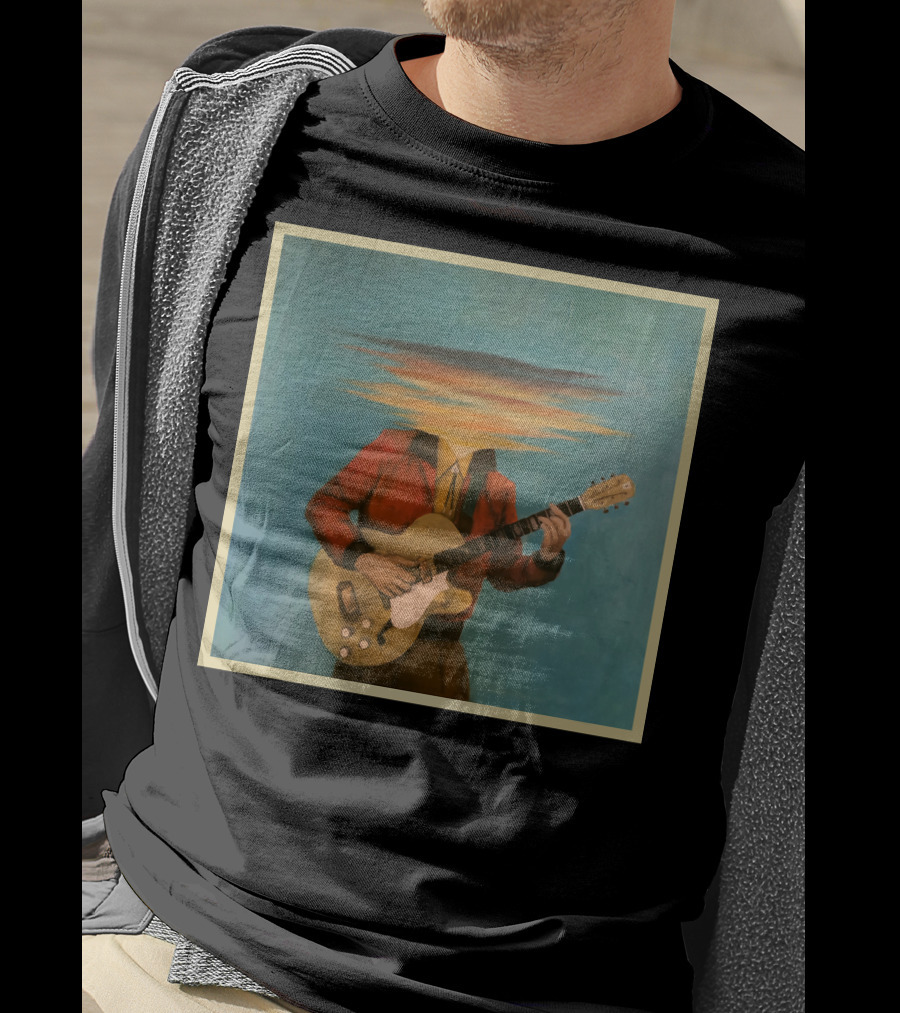 Lord Huron Long Lost Guitarist Surreal Sky Head T-Shirt