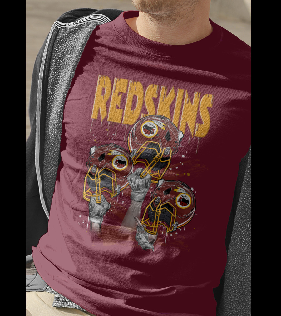 Redskins Helmets And Raised Fists T-Shirt