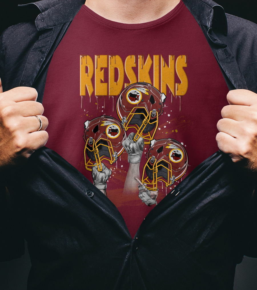 Redskins Helmets And Raised Fists T-Shirt