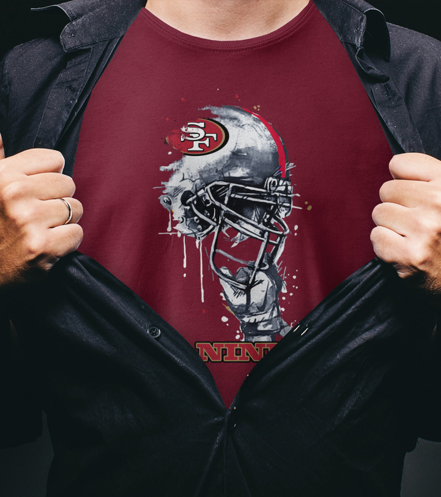 Go Niners Sf49ers Helmet T-Shirt