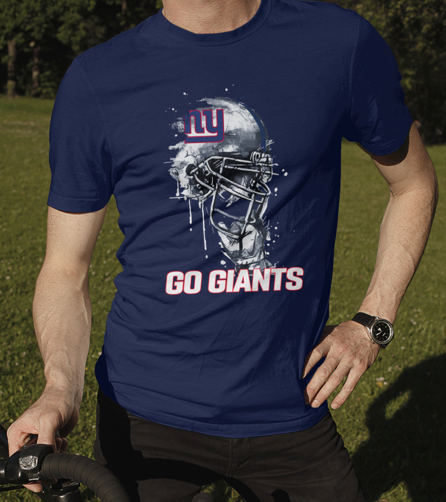 Ny Giants Football Helmet Go Giants T-Shirt