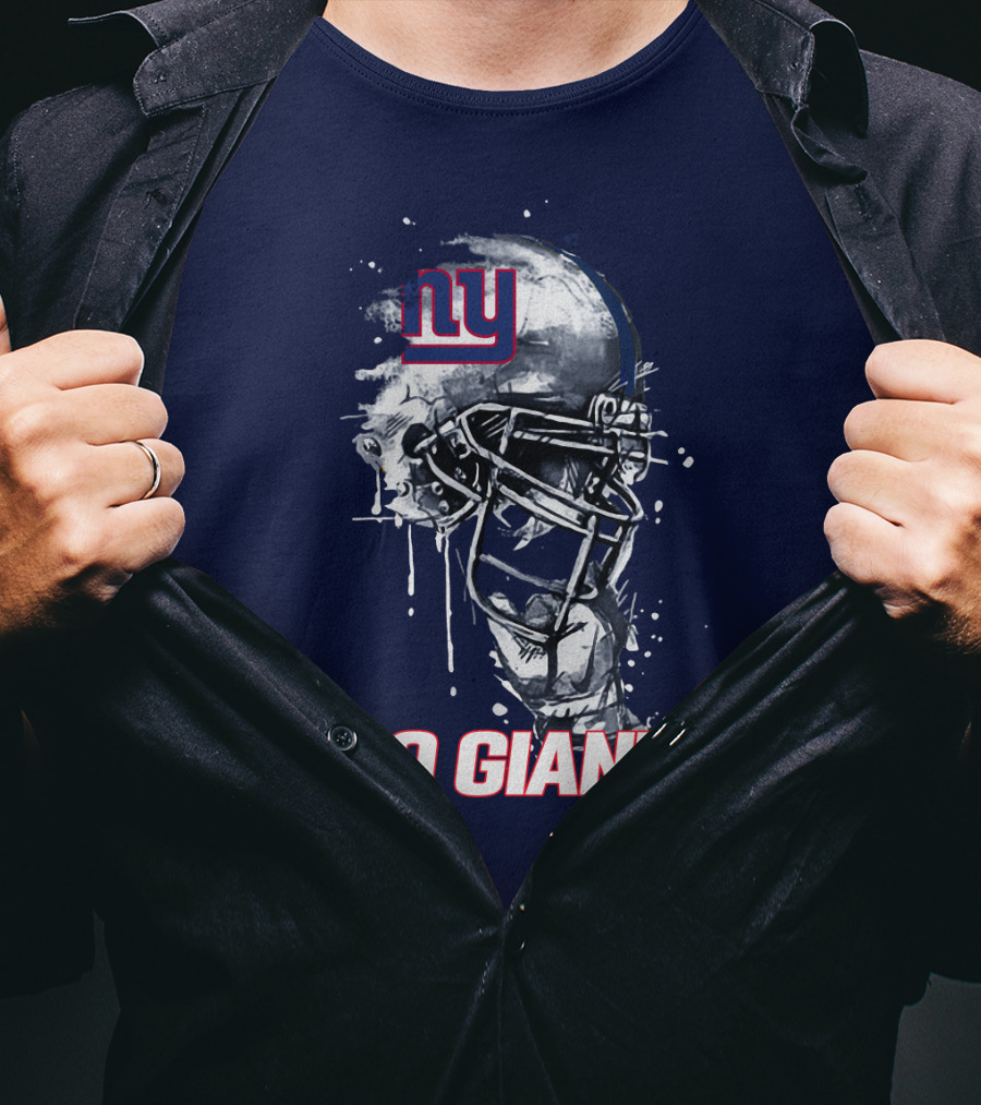 Ny Giants Football Helmet Go Giants T-Shirt