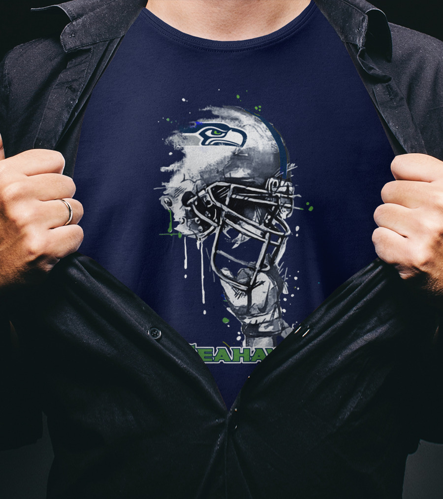 Go Seahawks Seahawks Helmet T-Shirt