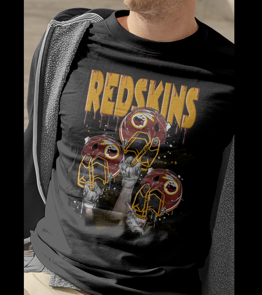 Redskins Football Helmets Elevated By Fans T-Shirt