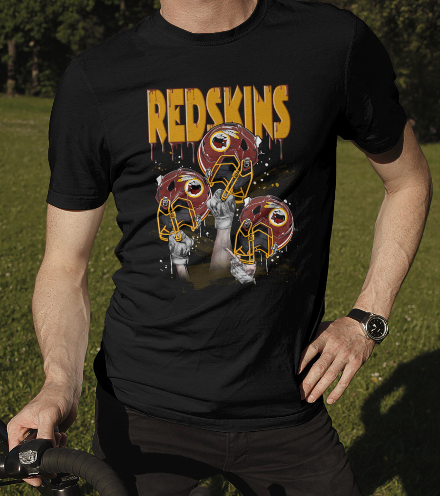 Redskins Football Helmets Elevated By Fans T-Shirt
