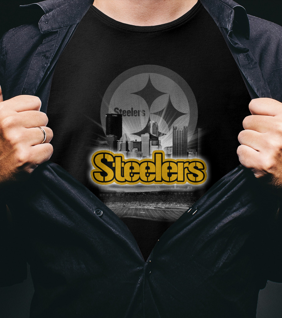 Steelers Pittsburgh Skyline Nfl Football T-Shirt