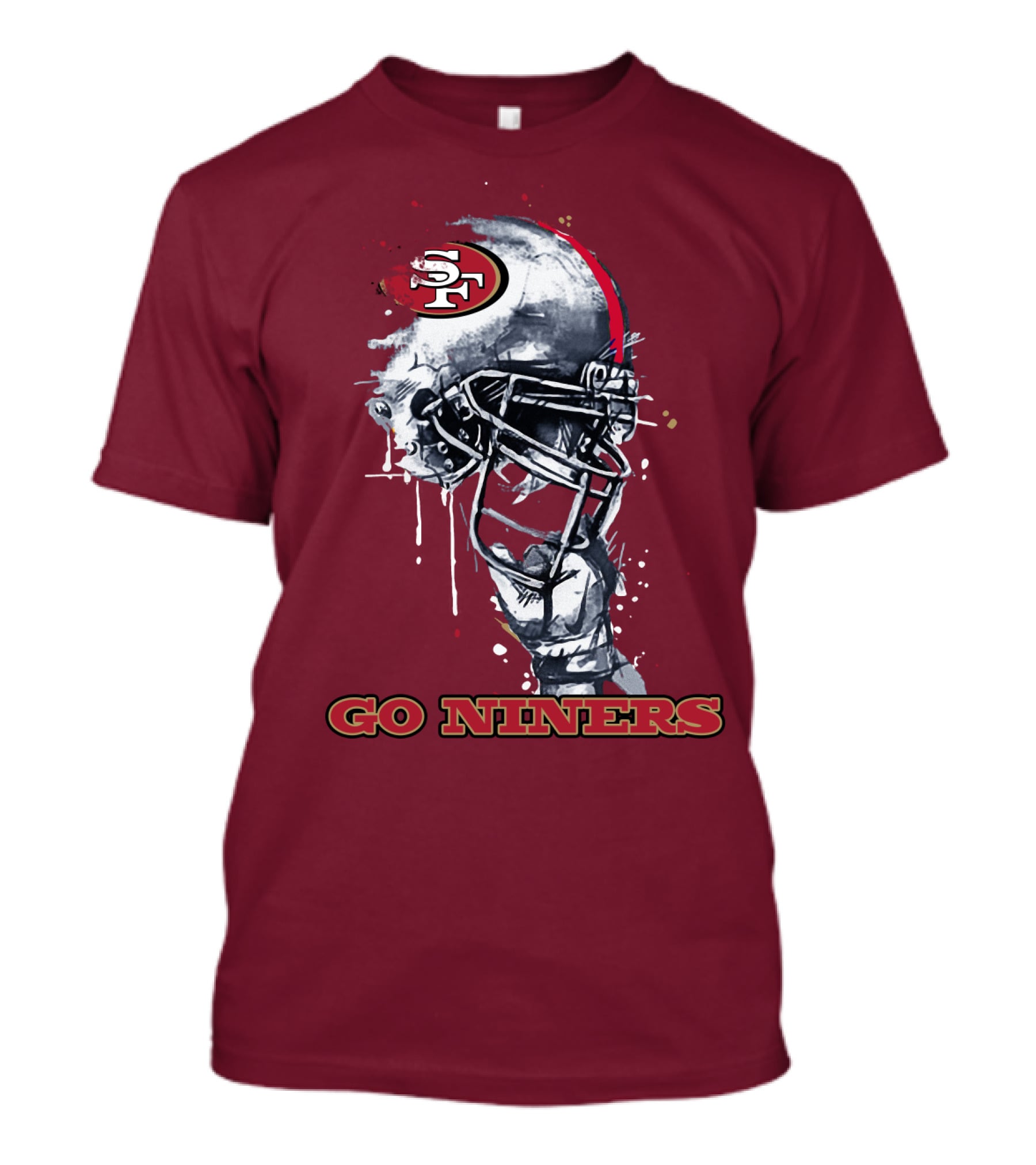 Go Niners Sf Football Helmet T-Shirt