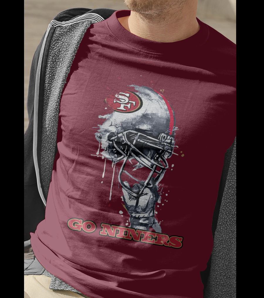 Go Niners Sf Football Helmet T-Shirt